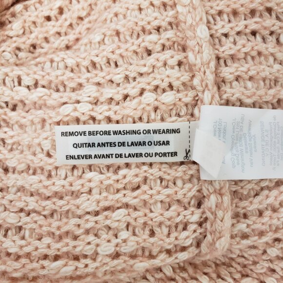 Madewell XXS Pale Apricot Sweater Women Top Cotton Alpaca Pink Peach Fall NWT - Picture 10 of 16